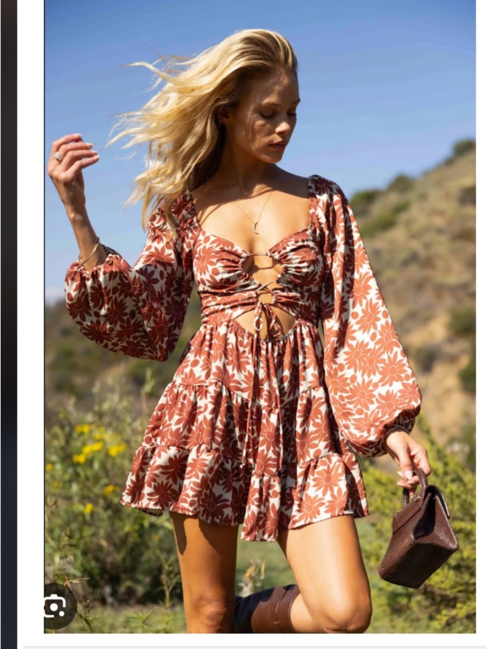 RESA Lyla Floral Mini Dress in Dolce